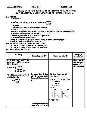 Giáo án Toán 12 - Bài 5 Khảo sát sự biến thiên và vẽ đồ thị hàm phân thức (tt)